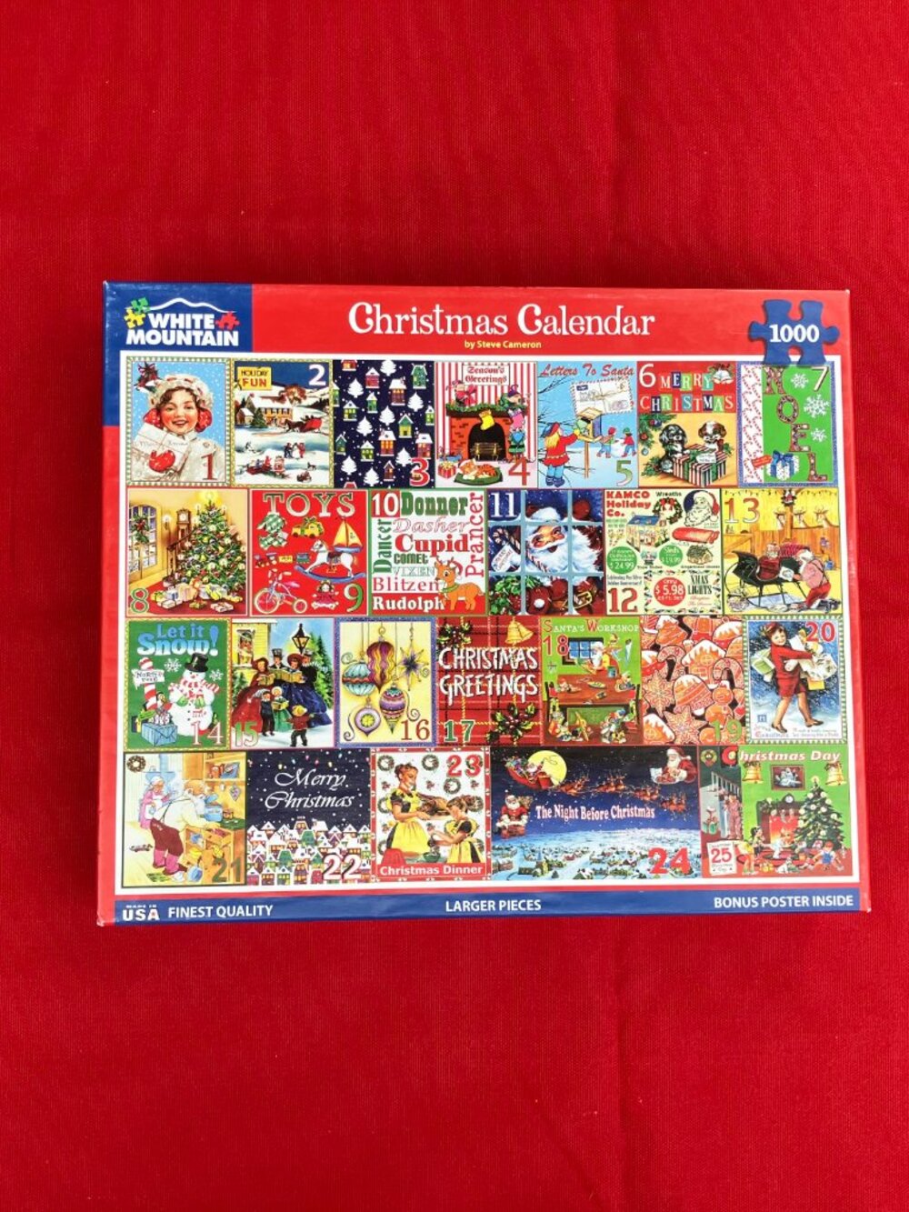 White Mountain 1000-piece puzzle - Christmas Calendar
